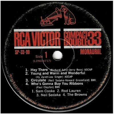 Various Artists / Hey There + 7 | RCA Victor SP-33-99 | EP, 7" Vinyl | 1960 | Compact Double 33