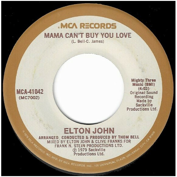 John, Elton / Mama Can&#39;t Buy You Love | MCA 41042 | Single, 7&quot; Vinyl | May 1979