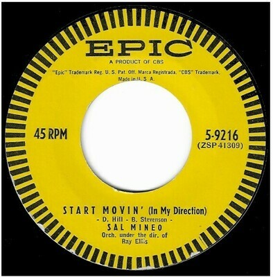 Mineo, Sal / Start Movin&#39; (In My Direction) | Epic 5-9216 | Single, 7&quot; Vinyl | April 1957