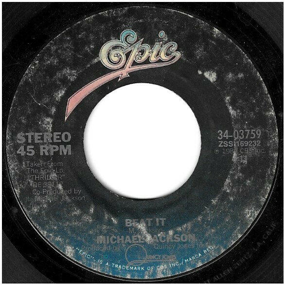 Jackson, Michael / Beat It | Epic 34-03759 | Single, 7&quot; Vinyl | February 1983