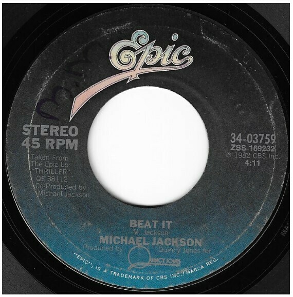 Jackson, Michael / Beat It | Epic 34-03759 | Single, 7&quot; Vinyl | February 1983