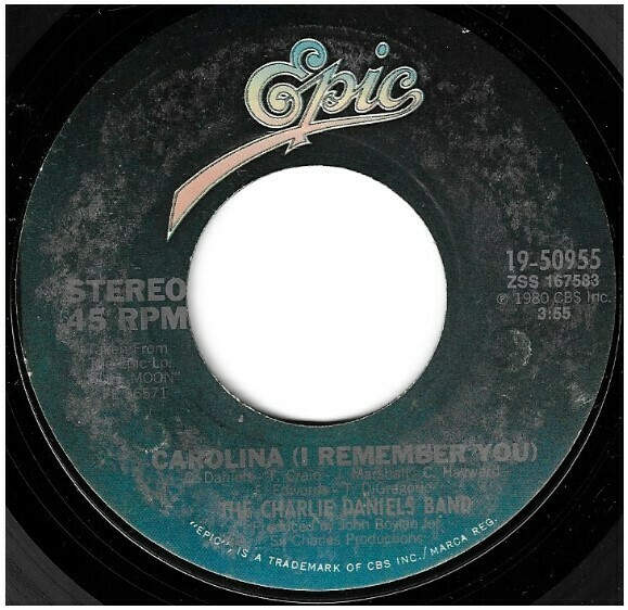 Daniels, Charlie (Band) / Carolina (I Remember You) | Epic 19-50955 | Single, 7&quot; Vinyl | November 1980