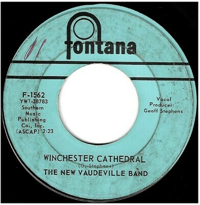 New Vaudeville Band, The / Winchester Cathedral | Fontana F-1562 | Single, 7&quot; Vinyl | October 1966