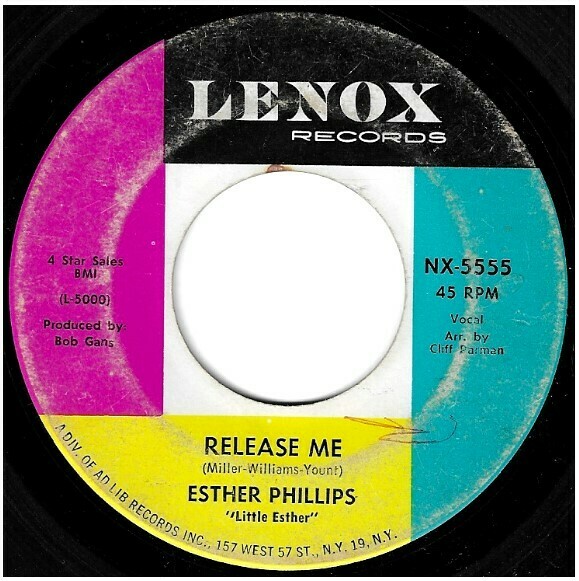 Phillips, Esther / Release Me | Lenox NX-5555 | Single, 7" Vinyl | October 1962