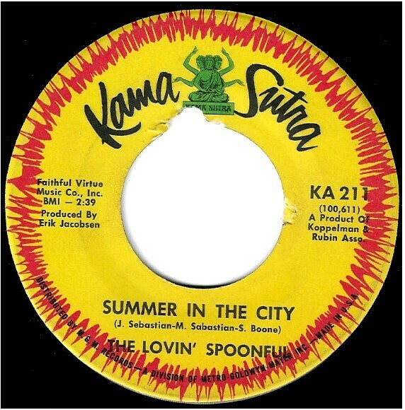 Lovin&#39; Spoonful, The / Summer in the City | Kama Sutra KA-211 | Single, 7&quot; Vinyl | July 1966