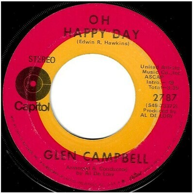 Campbell, Glen / Oh Happy Day | Capitol 2787 | Single, 7&quot; Vinyl | March 1970