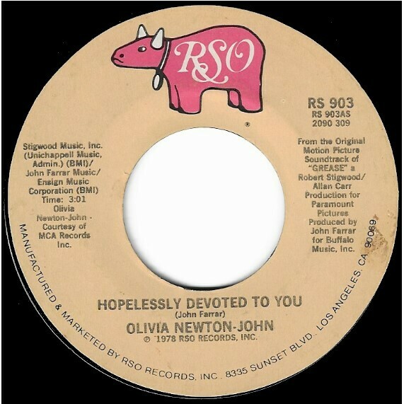Newton-John, Olivia / Hopelessly Devoted to You | RSO RS-903 | Single, 7&quot; Vinyl | July 1978