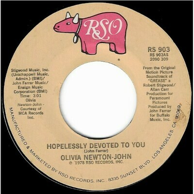 Newton-John, Olivia / Hopelessly Devoted to You | RSO RS-903 | Single, 7&quot; Vinyl | July 1978