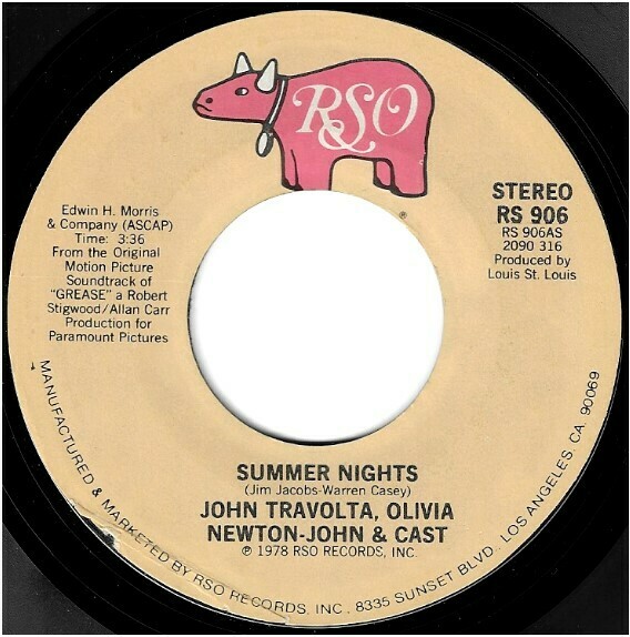 Travolta, John (+ Olivia Newton-John) / Summer Nights | RSO RS-906 | Single, 7" Vinyl | July 1978