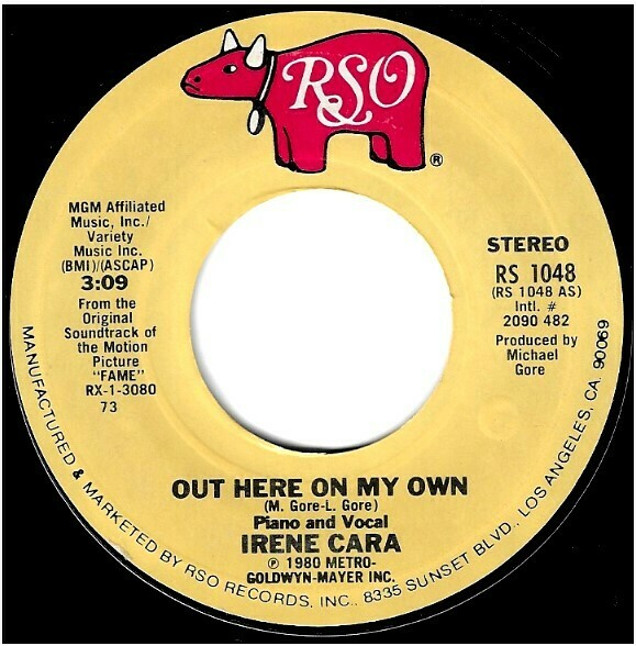 Cara, Irene / Out Here On My Own | RSO RS-1048 | Single, 7" Vinyl | August 1980