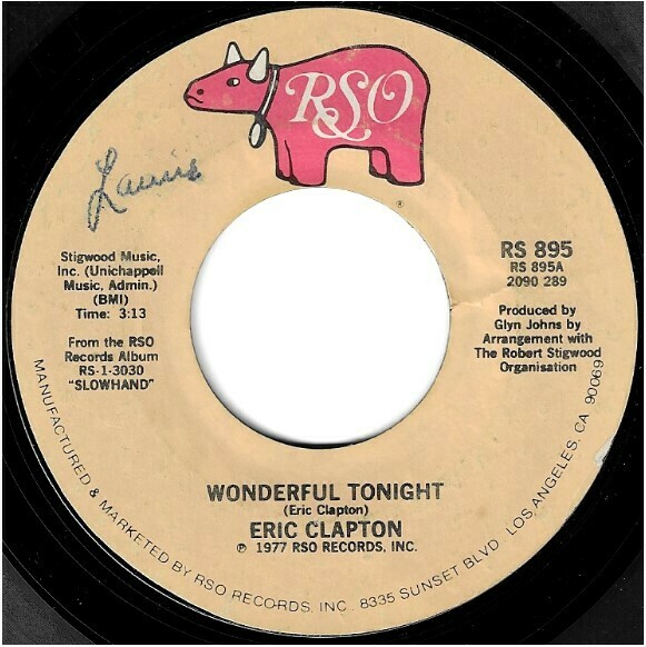 Clapton, Eric / Wonderful Tonight | RSO RS-895 | Single, 7&quot; Vinyl | April 1978