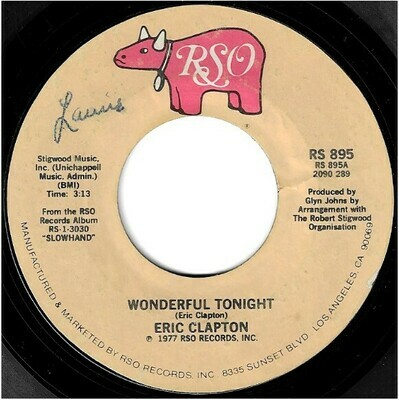 Clapton, Eric / Wonderful Tonight | RSO RS-895 | Single, 7&quot; Vinyl | April 1978
