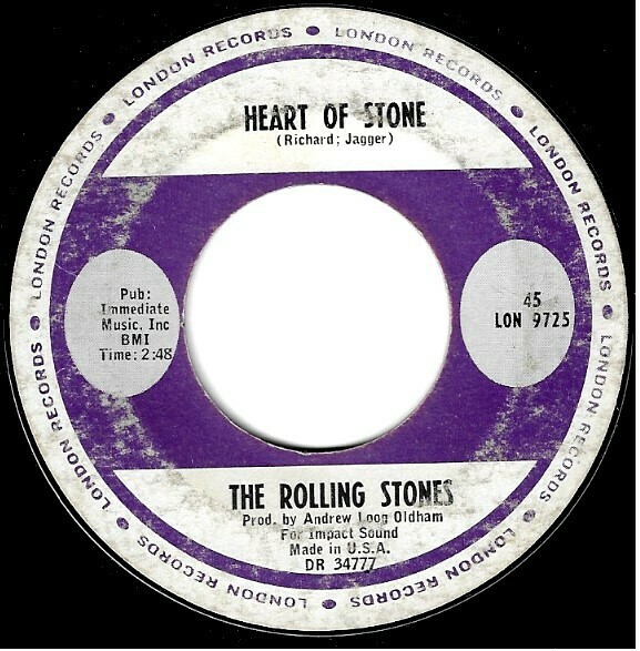 Rolling Stones, The / Heart of Stone | London 45-LON-9725 | Single, 7&quot; Vinyl | December 1964