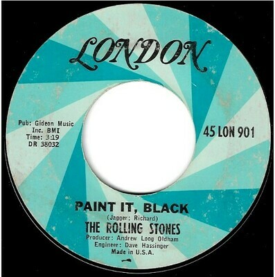 Rolling Stones, The / Paint It, Black | London 45-LON-901 | Single, 7&quot; Vinyl | May 1966