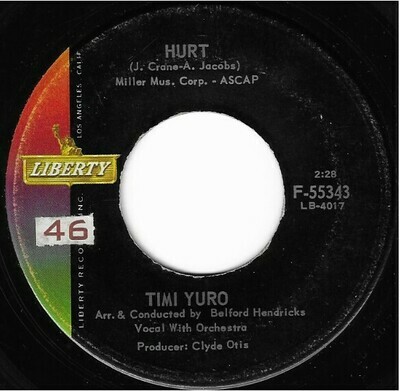 Yuro, Timi / Hurt | Liberty F-55343 | Single, 7&quot; Vinyl | June 1961