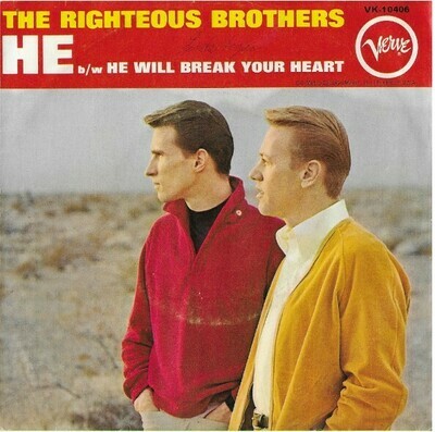 Righteous Brothers, The / He | Verve VK-10406 | Single, 7&quot; Vinyl | May 1966 | with Picture Sleeve