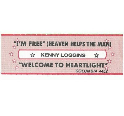 Loggins, Kenny / I'm Free (Heaven Helps the Man) | Columbia 4452 | Jukebox Title Strip | June 1984