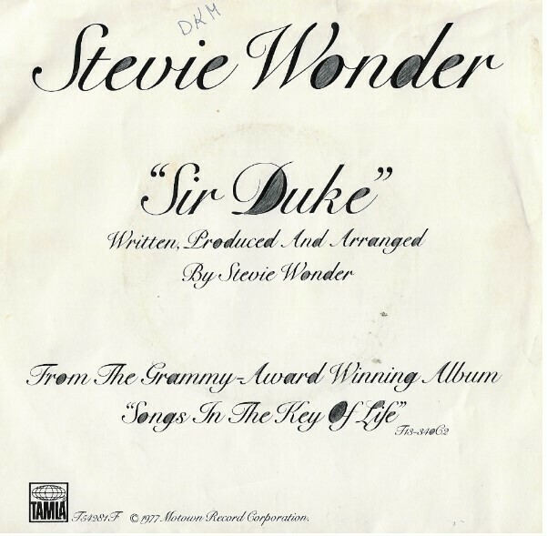 Wonder, Stevie / Sir Duke | Tamla T-54281F | Single, 7&quot; Vinyl | With Picture Sleeve | March 1977