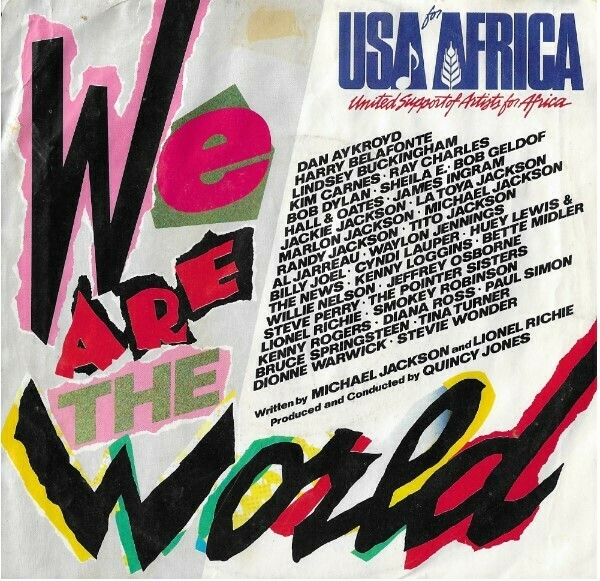 USA for Africa / We Are the World | Columbia US7-04839 | Single, 7&quot; Vinyl | With Picture Sleeve | March 1985