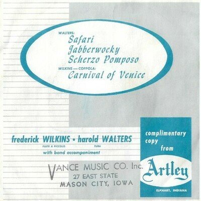 Wilkins, Frederick (+ Harold Walters) / Safari + 3 | Artley J7OH-7653 | EP, 7" Vinyl | With Picture Sleeve | Promo