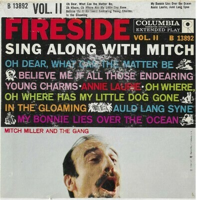 Miller, Mitch / Fireside Sing Along With Mitch - Vol. 2 | Columbia B-13892 | EP, 7" Vinyl | With Picture Sleeve | 1959