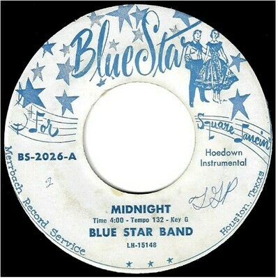 Blue Star Band / Midnight | Blue Star BS-2026 | Single, 7&quot; Vinyl | 1970s | Bayou Ramblers