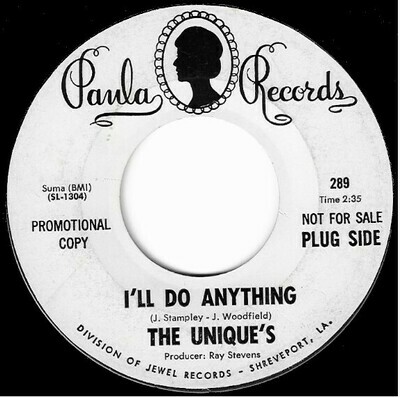 Uniques, The / I&#39;ll Do Anything | Paula 289 | Single, 7&quot; Vinyl | Promo | December 1967