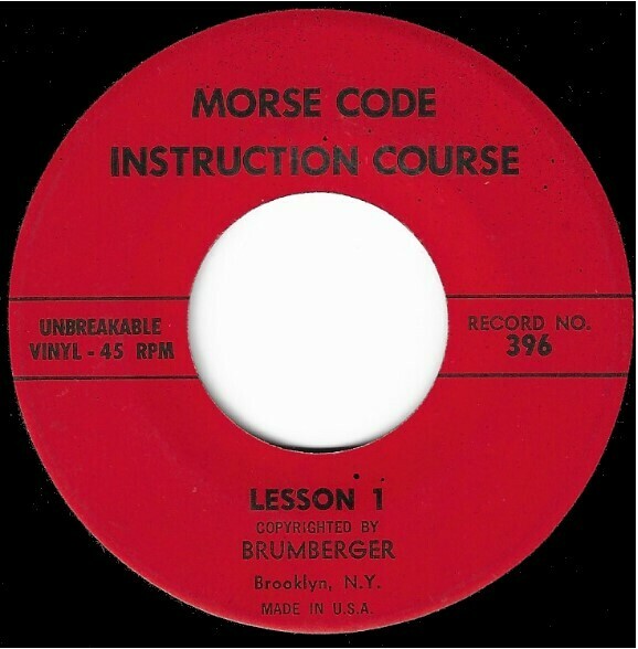 Morse Code Instruction Course / Lesson 1 + 2 | Brumberger 396 | Single, 7&quot; Vinyl