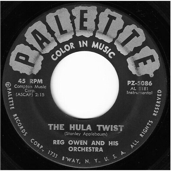 Owen, Reg / The Hula Twist | Palette PZ-5086 | Single, 7&quot; Vinyl | 1961