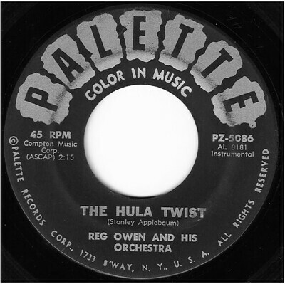 Owen, Reg / The Hula Twist | Palette PZ-5086 | Single, 7&quot; Vinyl | 1961