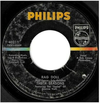 Four Seasons, The / Rag Doll | Philips 40211 | Single, 7&quot; Vinyl | June 1964 | Black Label