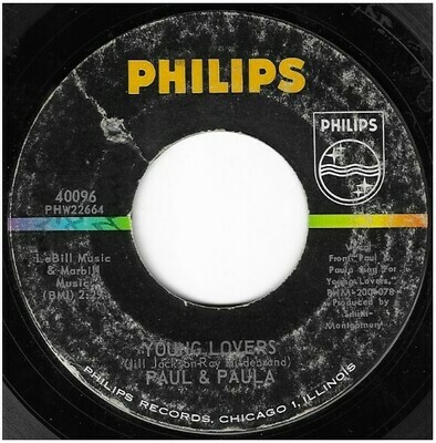 Paul + Paula / Young Lovers | Philips 40096 | Single, 7&quot; Vinyl | March 1963