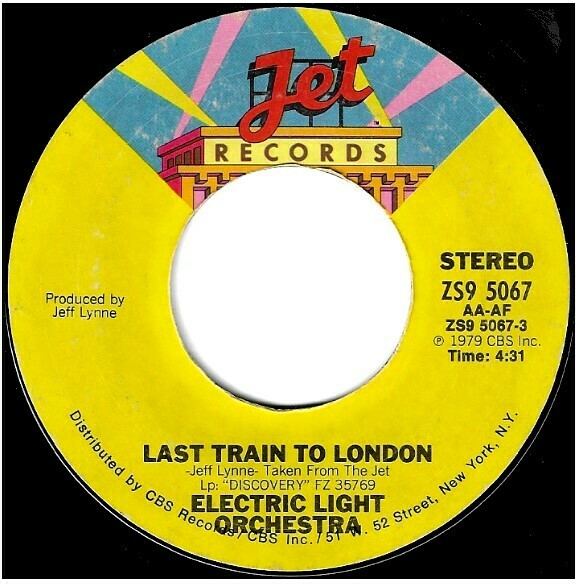 Electric Light Orchestra / Last Train to London | Jet ZS9-5067 | Single, 7&quot; Vinyl | November 1979