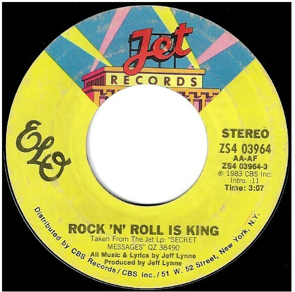 Electric Light Orchestra / Rock 'N' Roll Is King | Jet ZS4-03964 | Single, 7" Vinyl | June 1983