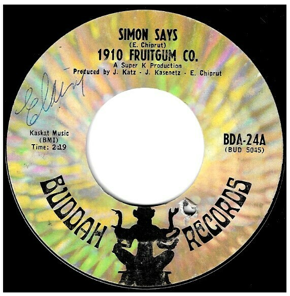 1910 Fruitgum Company / Simon Says, Buddah BDA-24, Single, 7 Vinyl