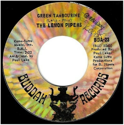 Lemon Pipers, The / Green Tambourine | Buddah BDA-23 | Single, 7" Vinyl | November 1967