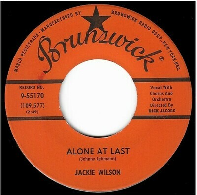 Wilson, Jackie / Alone At Last | Brunswick 9-55170 | Single, 7" Vinyl | September 1960