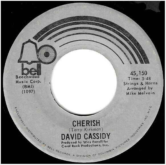 Cassidy, David / Cherish | Bell 45,150 | Single, 7&quot; Vinyl | October 1971