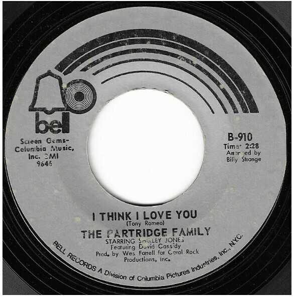 Partridge Family, The / I Think I Love You | Bell B-910 | Single, 7&quot; Vinyl | August 1970