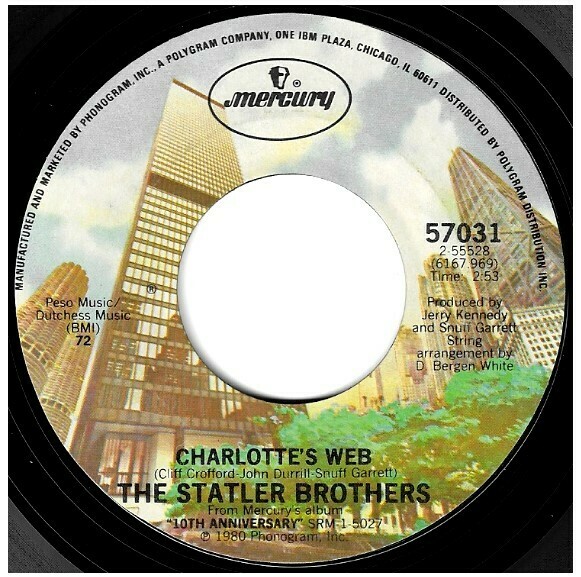 Statler Brothers, The / Charlotte&#39;s Web | Mercury 57031 | Single, 7&quot; Vinyl | June 1980