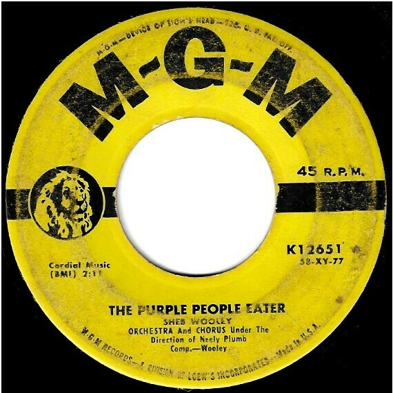 Wooley, Sheb / The Purple People Eater | MGM K-12651 | Single, 7&quot; Vinyl | May 1958