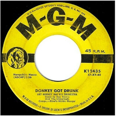 Mooney, Art / Donkey Got Drunk | MGM K-12435 | Single, 7&quot; Vinyl | 1957