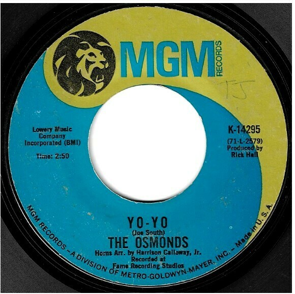 Osmonds, The / Yo-Yo | MGM K-14295 | Single, 7&quot; Vinyl | August 1971