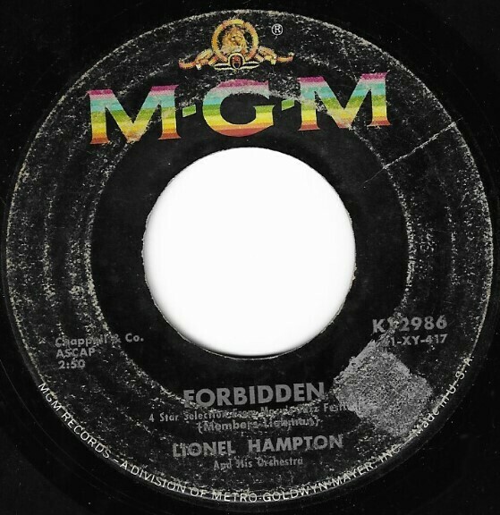 Hampton, Lionel / Forbidden | MGM K-12986 | 1961