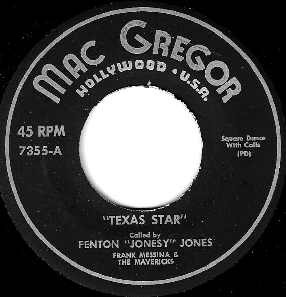 Jones, Fenton &quot;Jonesy&quot; / Texas Star | Mac Gregor 7355 | Frank Messina