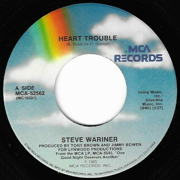 Wariner, Steve / Heart Trouble | MCA 52562 | June 1985