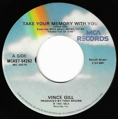 Gill, Vince / Take Your Memory With You | MCA MCAS7-54282 | January 1992