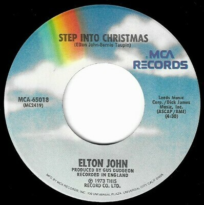John, Elton / Step Into Christmas | MCA 65018 | November 1973