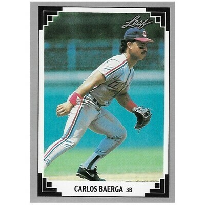 Baerga, Carlos / Cleveland Indians | Leaf #225 | Baseball Trading Card | 1991