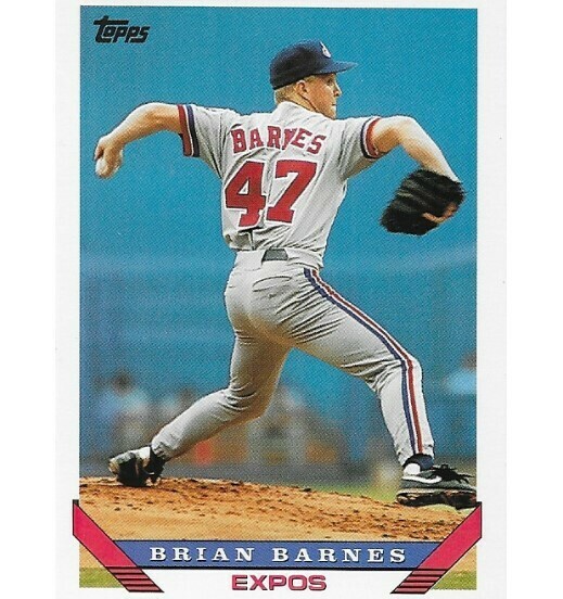 Barnes, Brian / Montreal Expos | Topps #112 | Baseball Trading Card | 1993